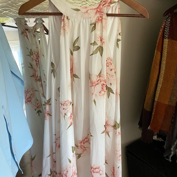 SOLD Backless Floral Dress - Picture 2 of 2